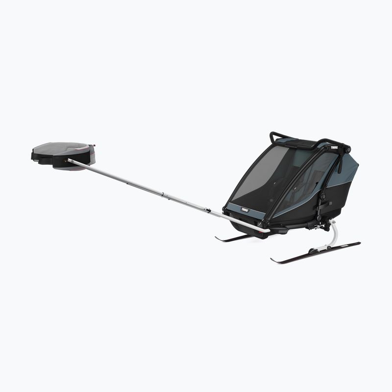 Thule Chariot Cab тъмно шистово ремарке за двоен велосипед 11