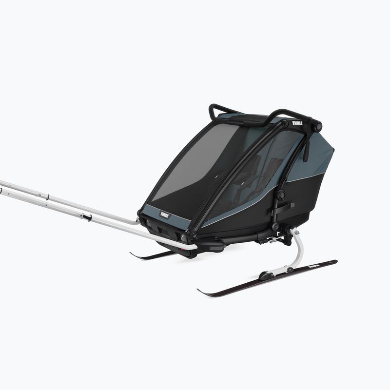 Thule Chariot Cab тъмно шистово ремарке за двоен велосипед 12