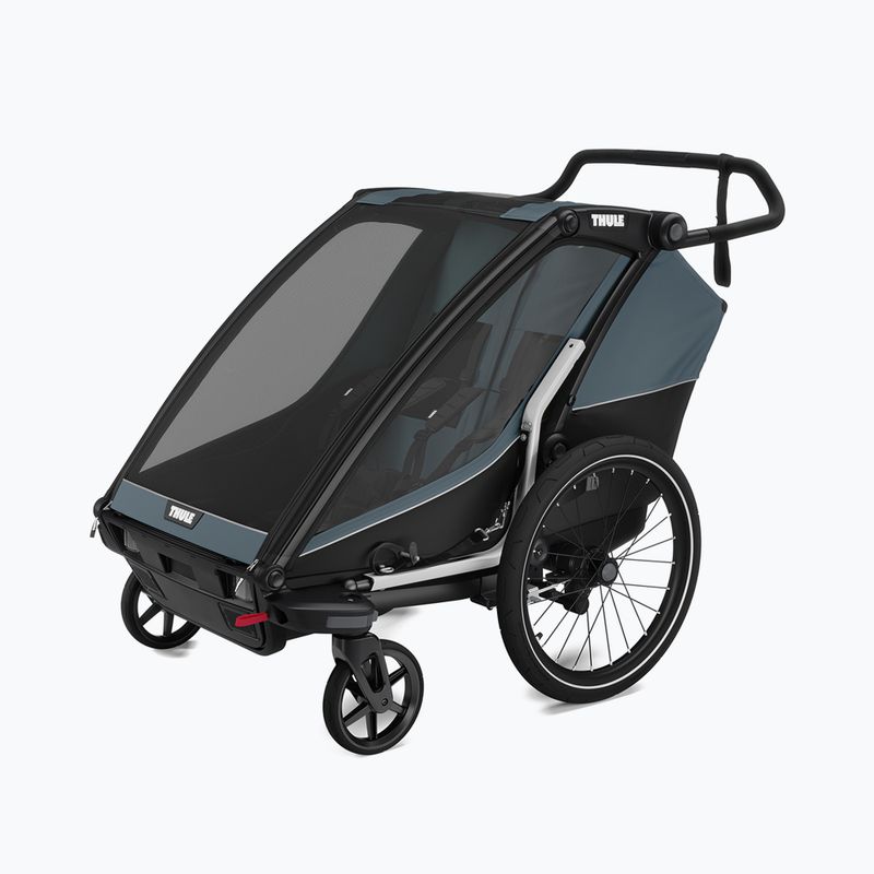 Thule Chariot Cab тъмно шистово ремарке за двоен велосипед 13