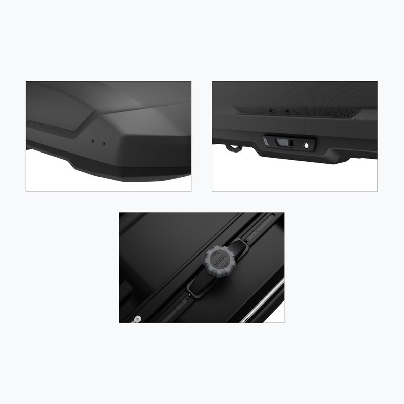 Кутия за покрив Thule Force 3 L, черна матова 12