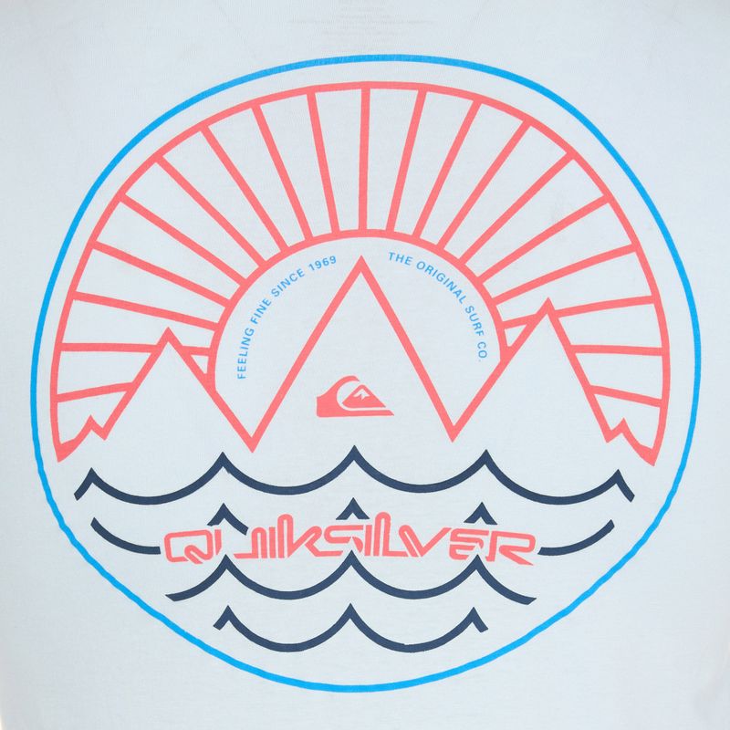 Мъжка комбинирана тениска Summit Sunset синьо/червено на Quiksilver 3
