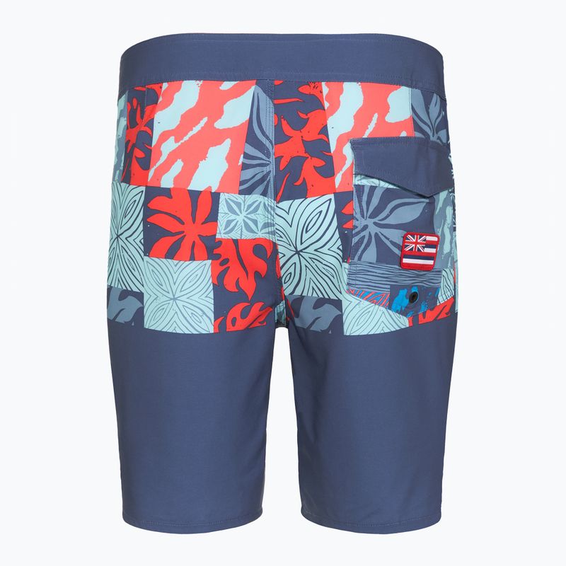 Quiksilver Surfsilk Hawaii Blocked 19" Crown Blue къси панталони за плуване за мъже 2