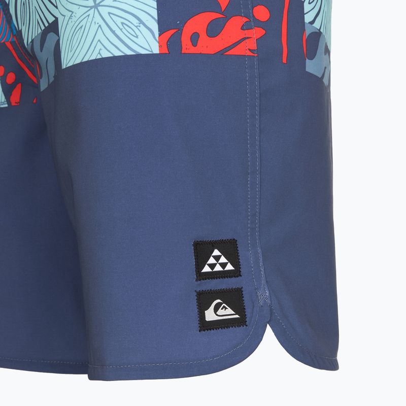 Quiksilver Surfsilk Hawaii Blocked 19" Crown Blue къси панталони за плуване за мъже 4