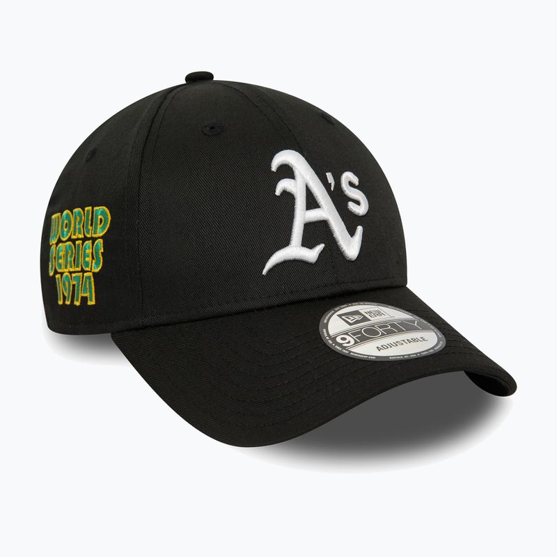 Мъжка бейзболна шапка New Era Patch 9Forty Oakland Athletics black