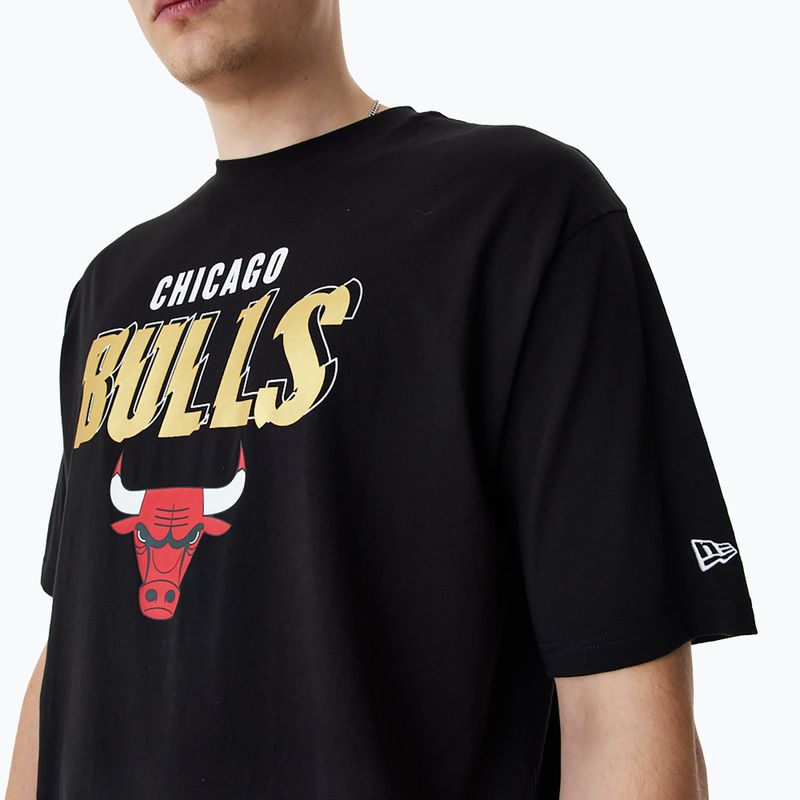 Мъжки New Era Team Script OS Tee Chicago Bulls black 5