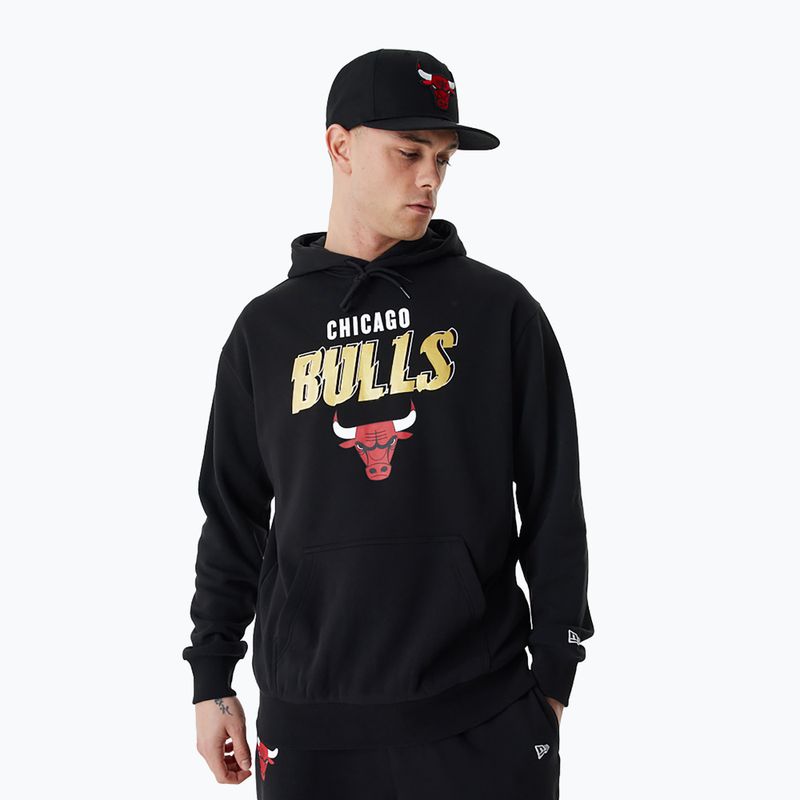 New Era Team Script OS Hoody Chicago Bulls мъжки суитшърт черен