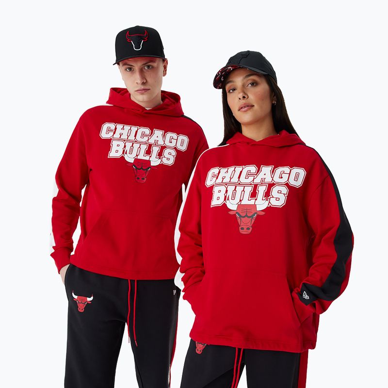 Мъжки New Era NBA Large Graphic OS Hoody Chicago Bulls red 8