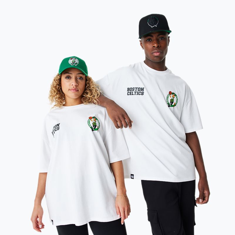 Мъжки New Era NBA Large Graphic BP OS Tee Boston Celtics white 7