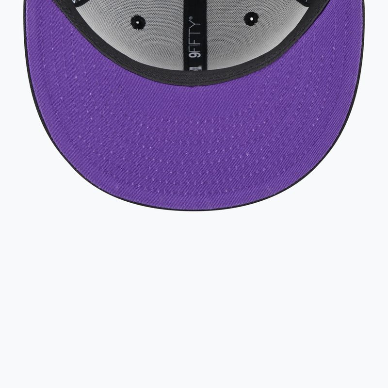 New Era Split Logo 9Fifty Los Angeles Lakers шапка черна 5