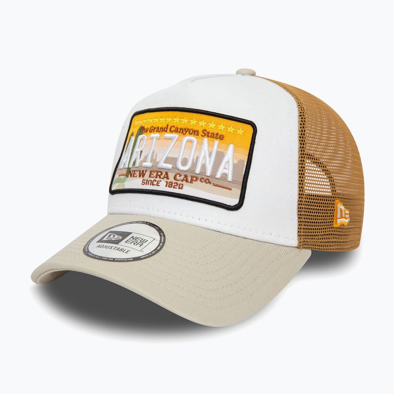Мъжка бейзболна шапка New Era Patch Trucker light beige