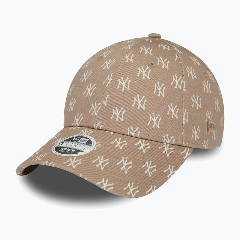 Дамска бейзболна шапка New Era с монограм 9Forty New York Yankees pastel brown 2