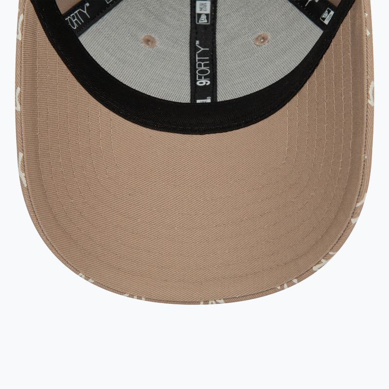 Дамска бейзболна шапка New Era с монограм 9Forty New York Yankees pastel brown 5