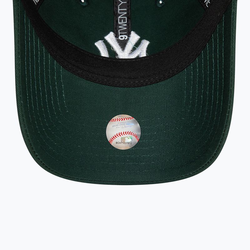 New Era League Essential 9Twenty New York Yankees бейзболна шапка тъмнозелена 5