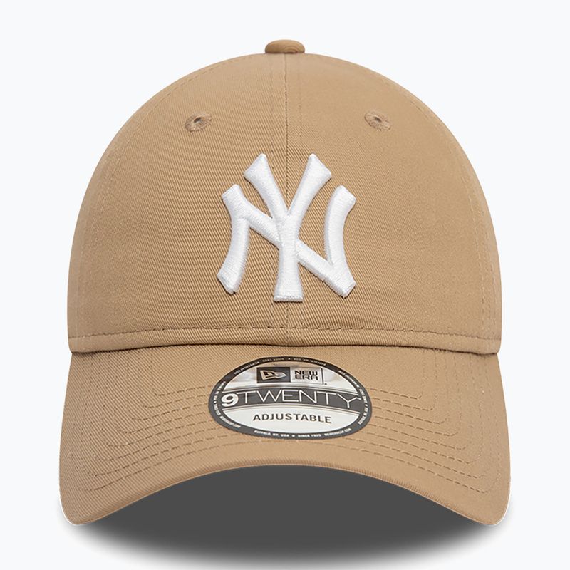 New Era League Essential 9Twenty New York Yankees бейзболна шапка светло бежова 2