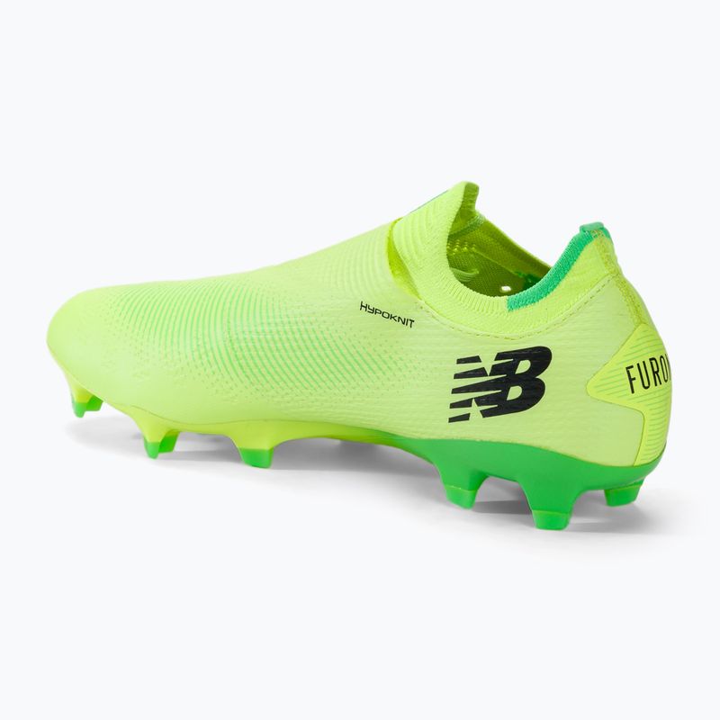 Мъжки футболни обувки New Balance Furon Pro FG V7+ bleached lime glo 3