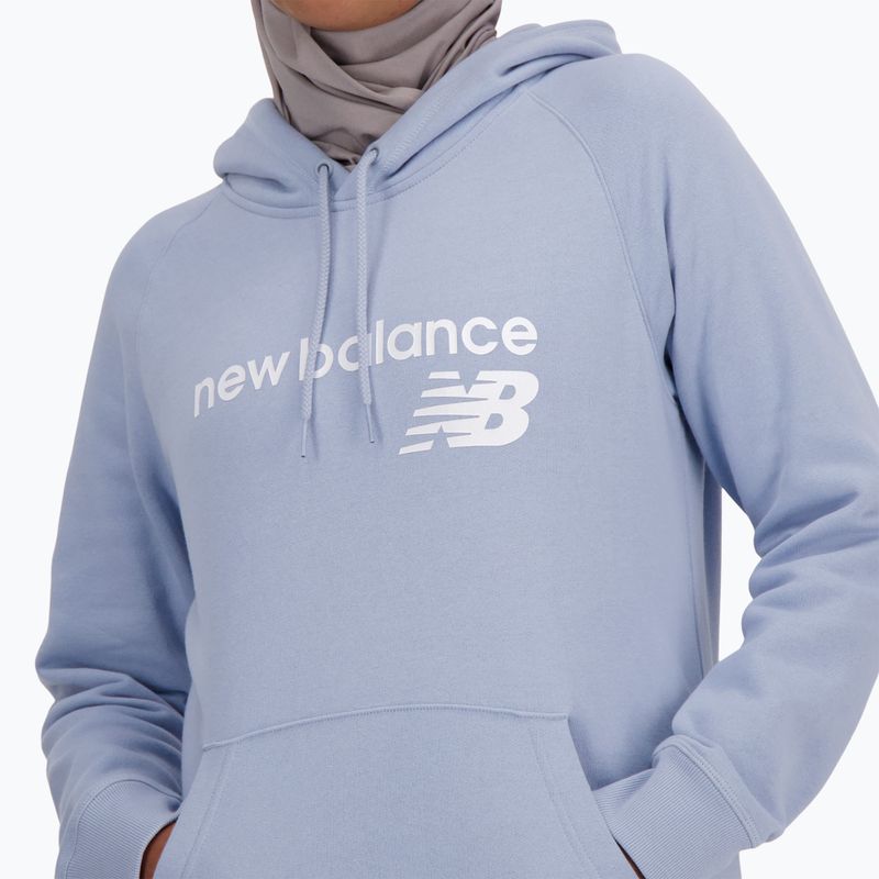 Дамска качулка New Balance Core Fleece Hoodie light purple 4