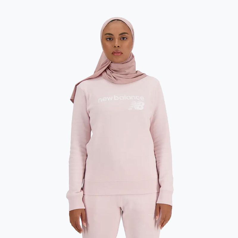 Дамски суитшърт New Balance Classic Core Fleece Crew stone pink