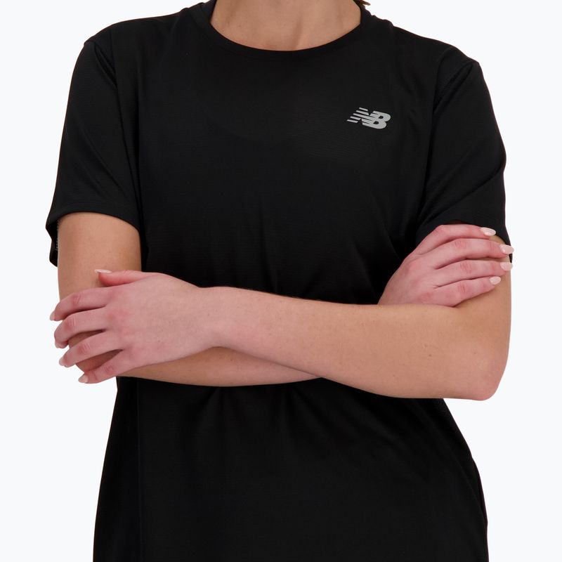 Дамска тениска за бягане New Balance Essentials SS черна 4