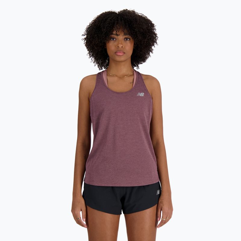 Дамски потник New Balance Athletics Tank Top licorice heather 5