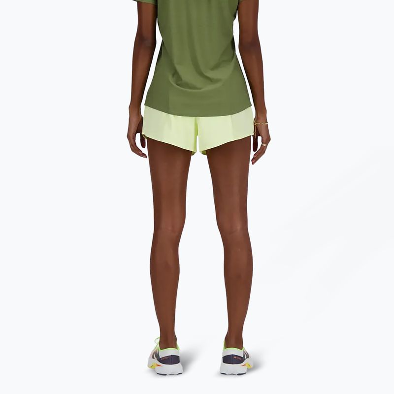 Дамски къси панталони за бягане New Balance RC Seamless 3 Inch lime light 2