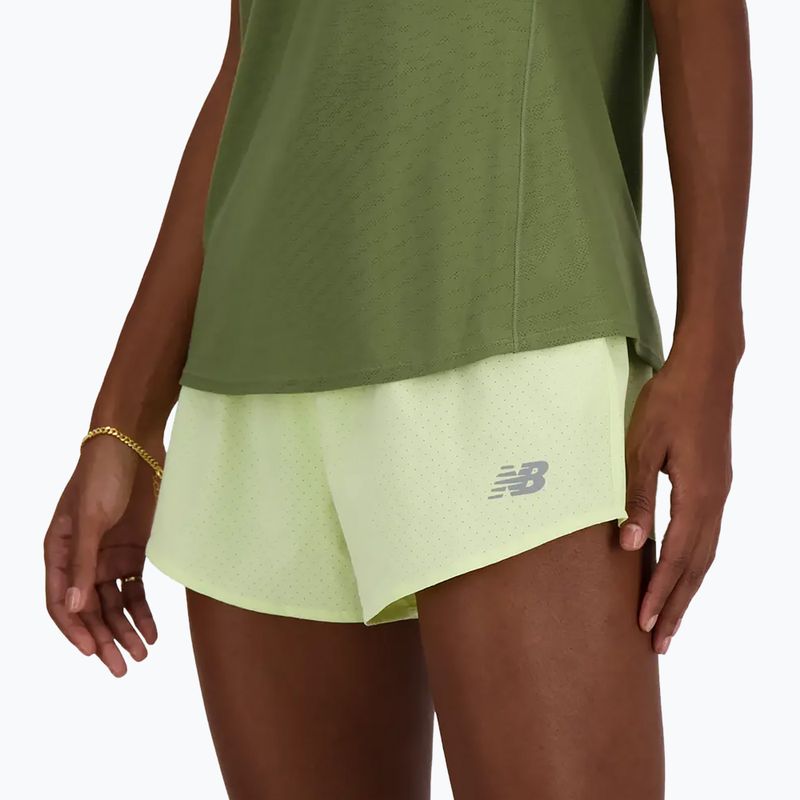 Дамски къси панталони за бягане New Balance RC Seamless 3 Inch lime light 5