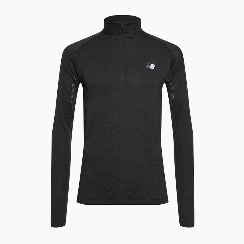 Мъжки потник New Balance Athletics Seamless 1/4 ZIP black