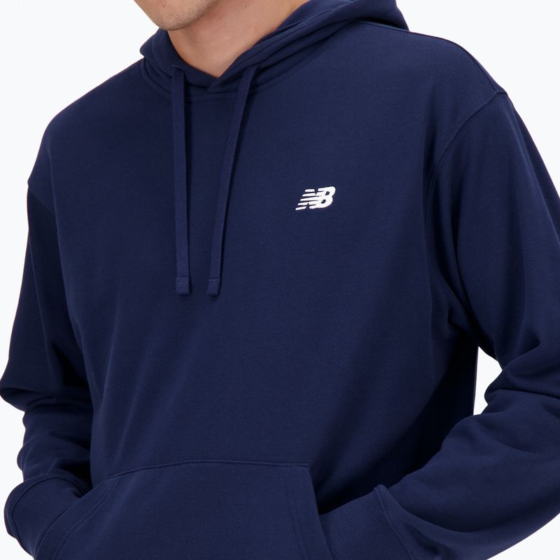 Мъжки суитшърт New Balance Small Logo French Terry Hoodie nb navy 4