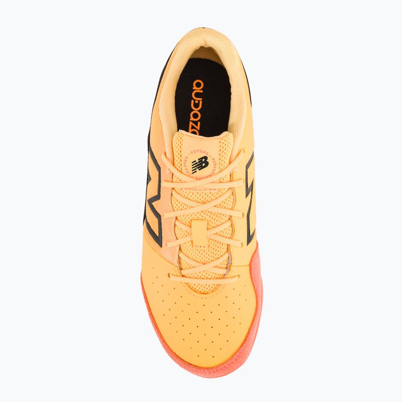 Детски футболни обувки New Balance Audazo Command JNR v6 IN white peach 6