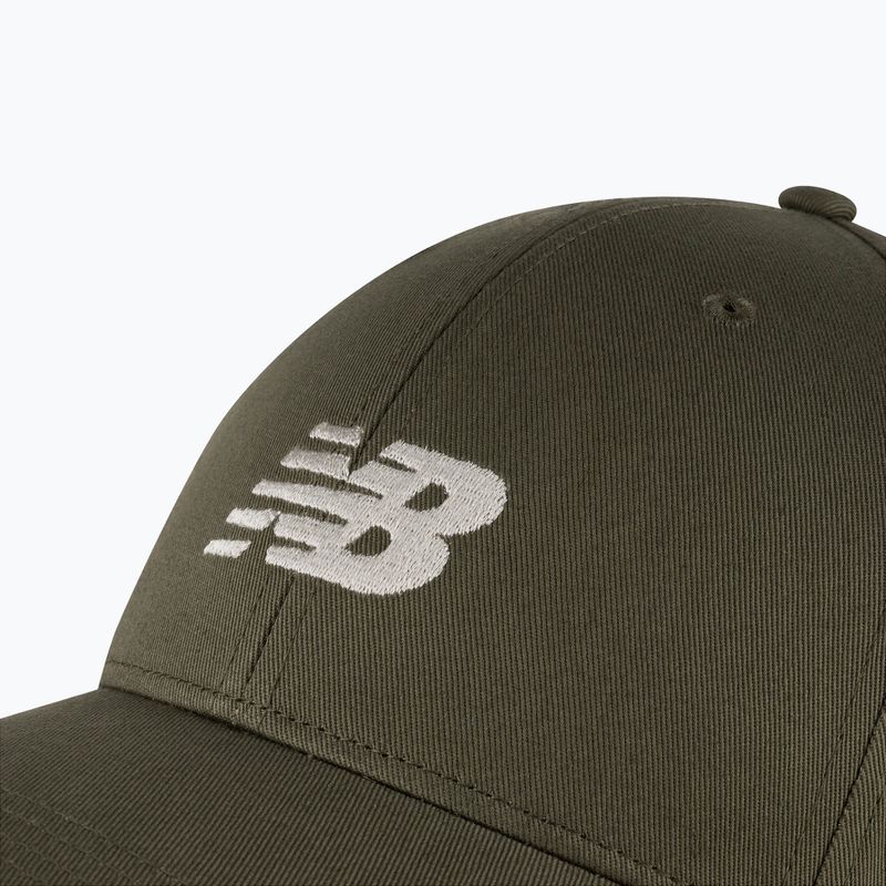 Безболна шапка New Balance 6 Panel Structured Snapback dark olive 3