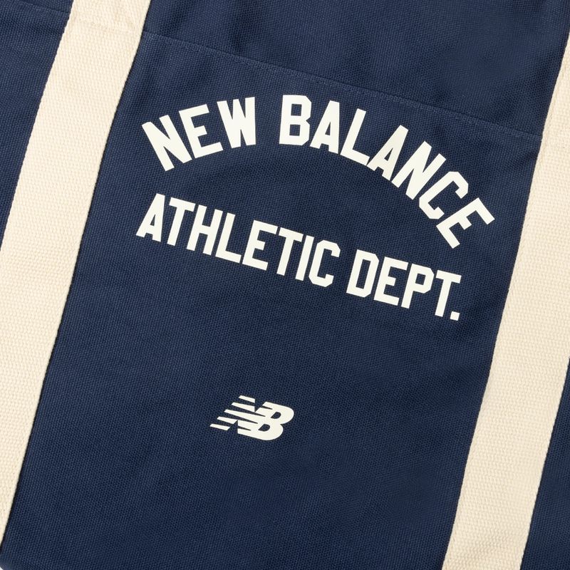 Чанта New Balance Canvas Duffel 40 l beige/navy 5