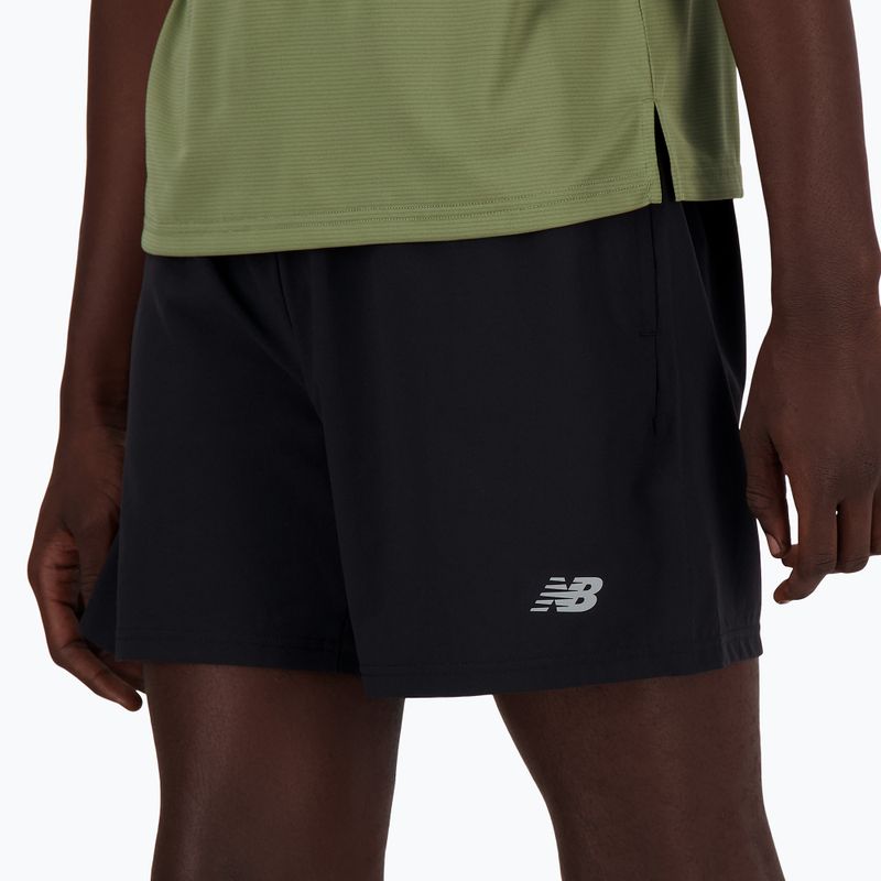 Мъжки къси панталони за бягане New Balance Sport Essential с подплата 5" черни 3