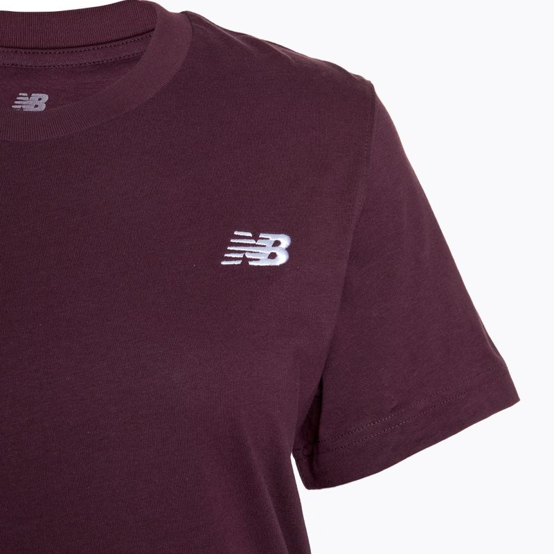 Дамска тениска New Balance Essentials Jersey plum brown 3