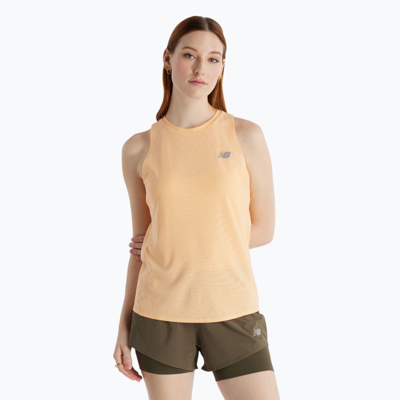 Дамски потник за бягане New Balance Jacquard Slim Tank peach blossom