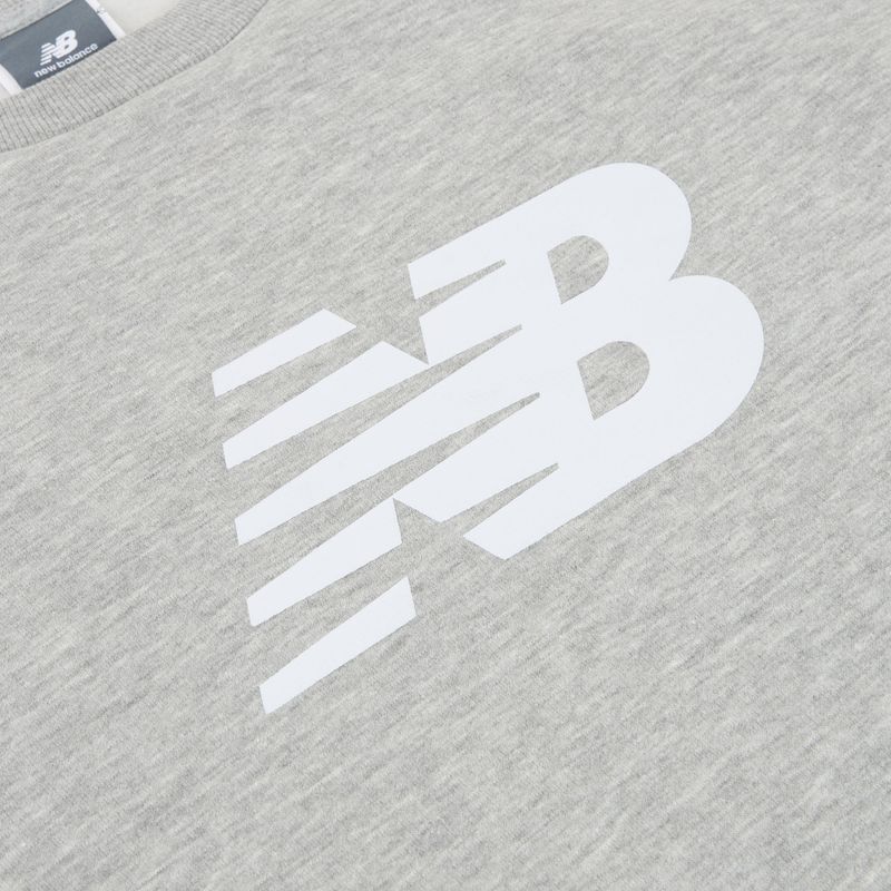Мъжки суитшърт New Balance Sport Core Brushed Crew reflection/white/light arctic grey 3
