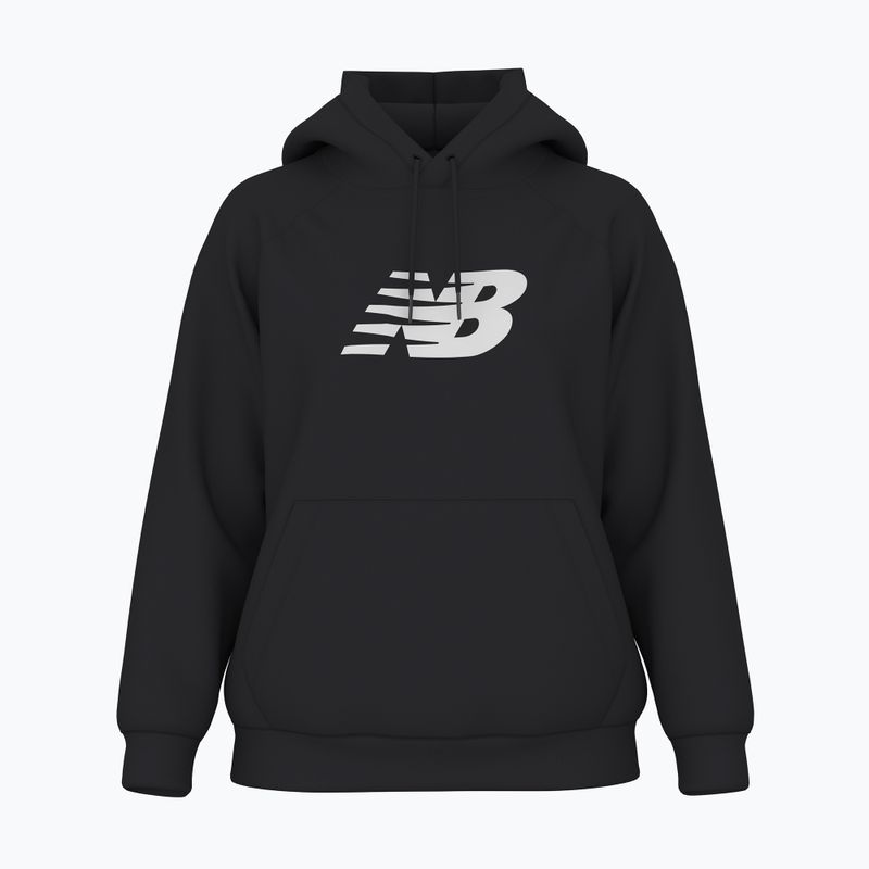 Жени New Balance Флийс качулка черна