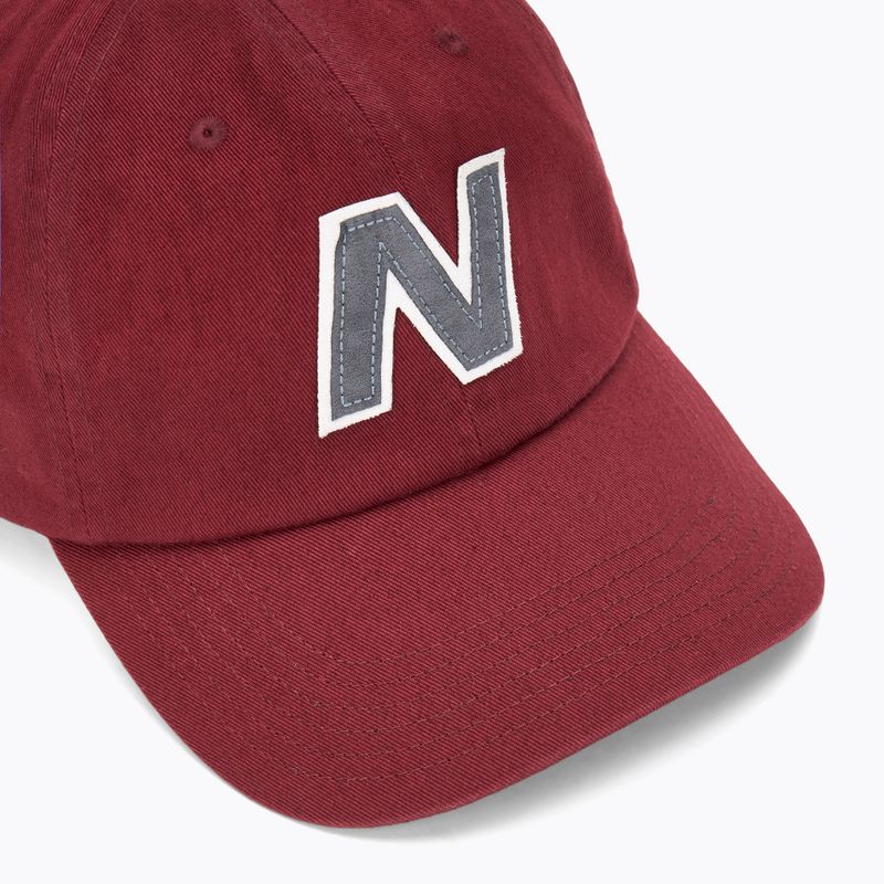 New Balance V990 Block N Curved Brim mercury червена бейзболна шапка 3