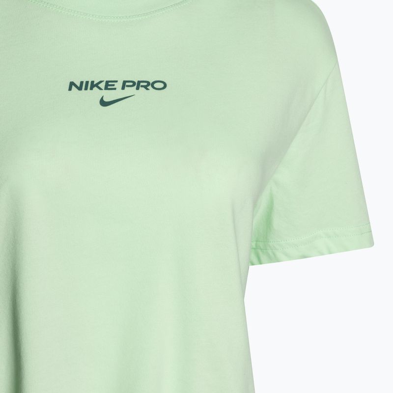 Дамска тренировъчна тениска Nike Pro Dri-Fit Cropped vapour green 3