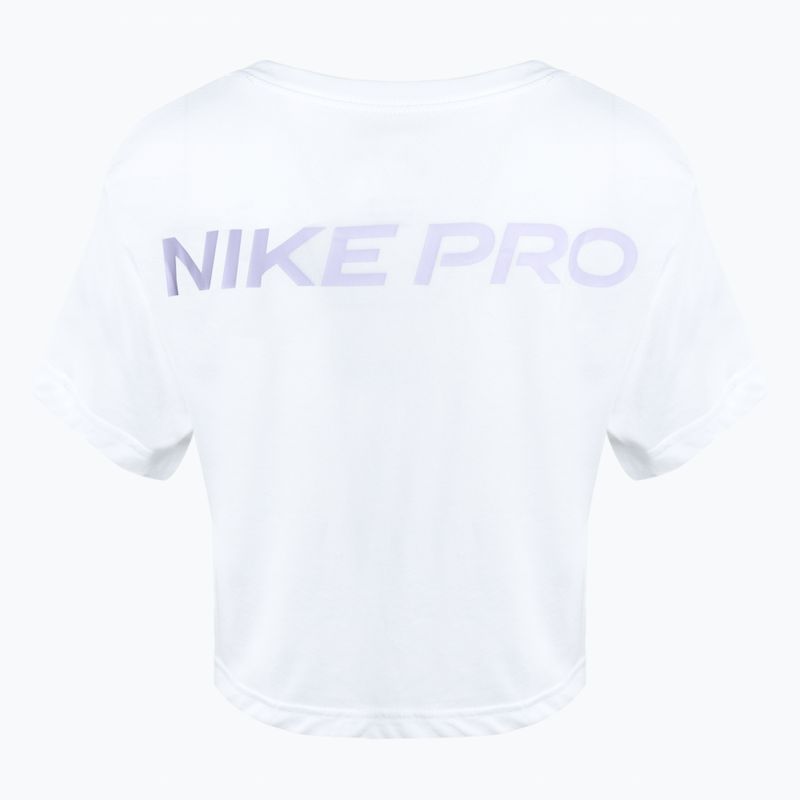 Дамска тренировъчна тениска Nike Dri-Fit Pro white 2