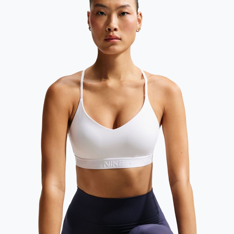 Спортен сутиен Nike Indy Light Support white/stone mauve