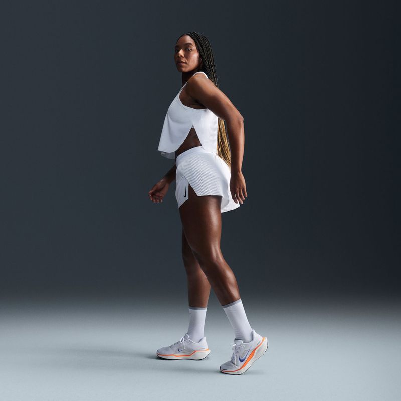 Дамска тениска за бягане Nike AeroSwift Dri-Fit ADV Cropped Tank Top off white/black 7