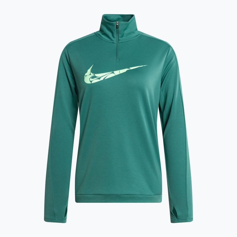 Дамски суитшърт за бягане Nike Swoosh Dri-FIT 1/4-Zip Mid bicoastal/vapor green