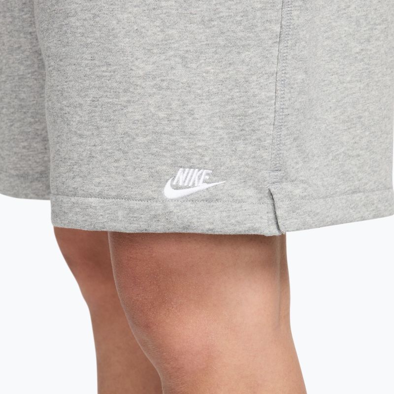 Мъжки шорти Nike Club French Terry Flow dark grey melange/light grey/white 5