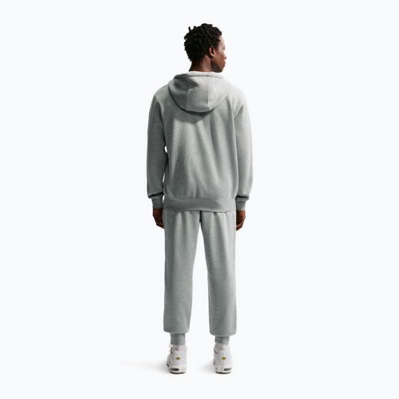 Мъжки панталони за бягане Nike Club French Terry Joggers dark grey heather/light smoke grey/white 3