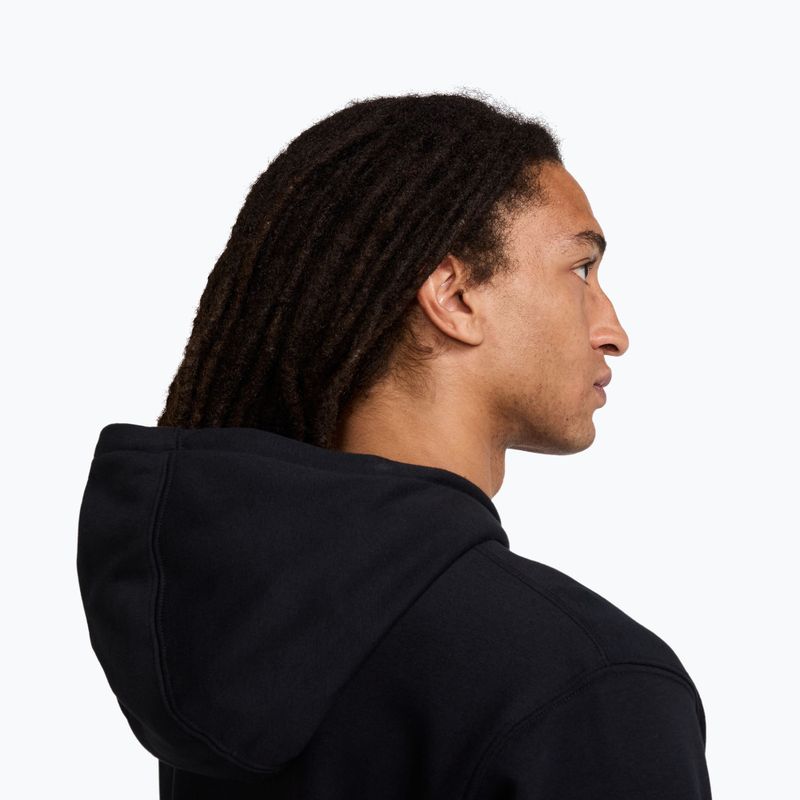 Мъжки суитшърт Nike Club French Terry Pullover Hoodie black/black/white 5