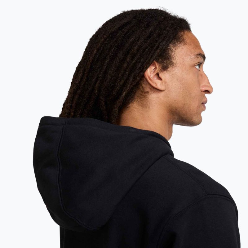 Мъжки суитшърт Nike Club French Terry Pullover Hoodie black/black/white 5