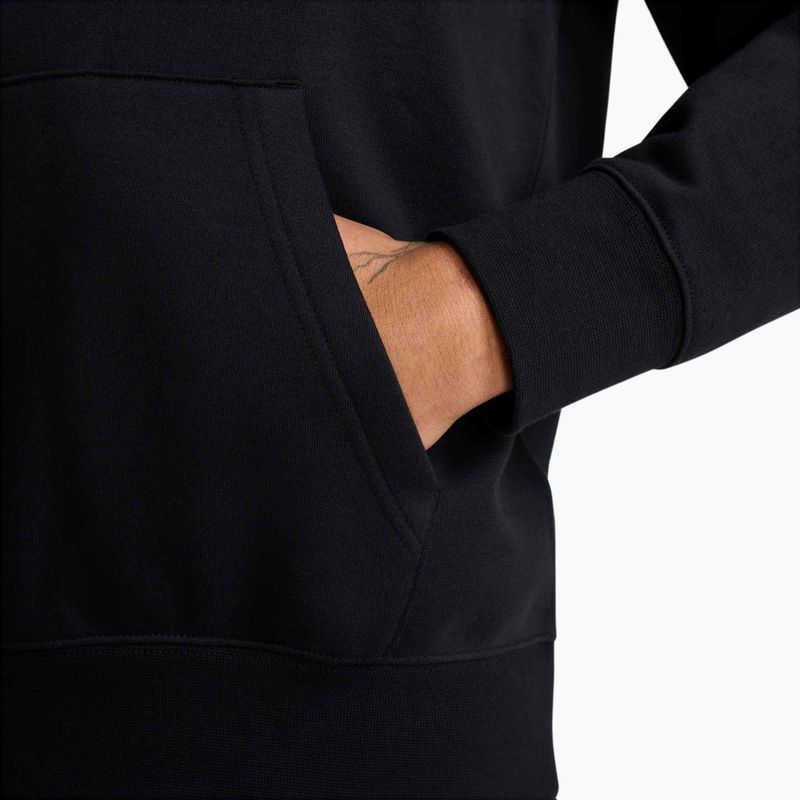 Мъжки суитшърт Nike Club French Terry Pullover Hoodie black/black/white 6