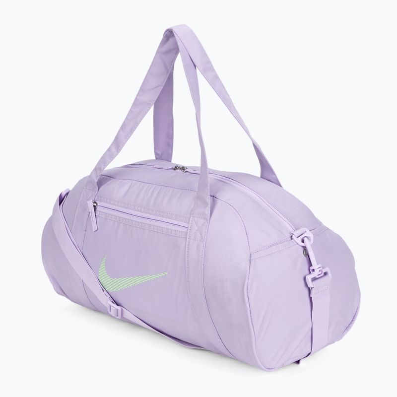 Дамска спортна чанта Nike Gym Club 24 l lilac bloom/lilac bloom/vapor green 2