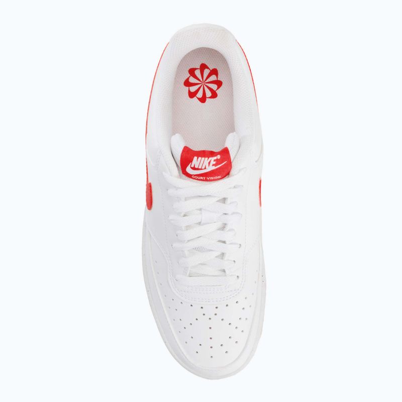 Мъжки обувки Nike Court Vision Low Next Nature white/university red 5