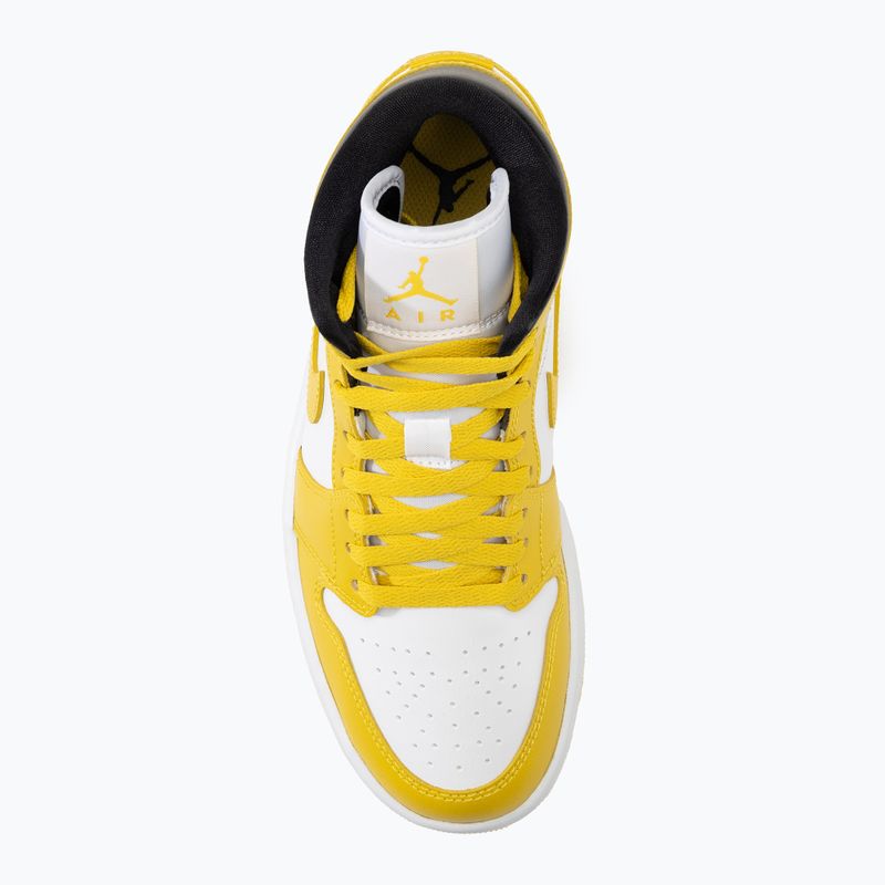Дамски обувки Air Jordan 1 Mid white/black/vivid sulfur 5