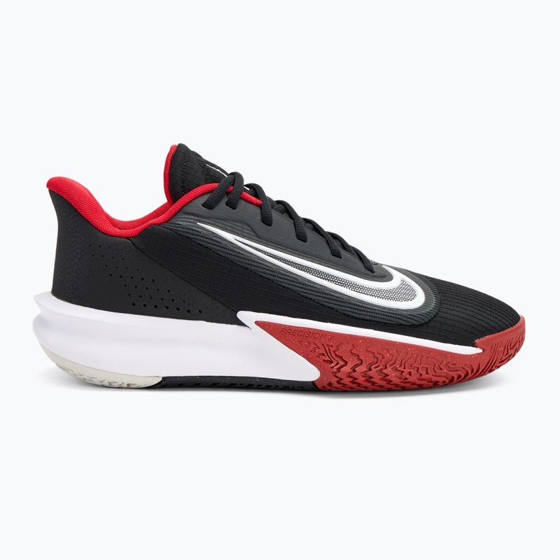 Мъжки баскетболни обувки Nike Precision 7 black/university red/white 2